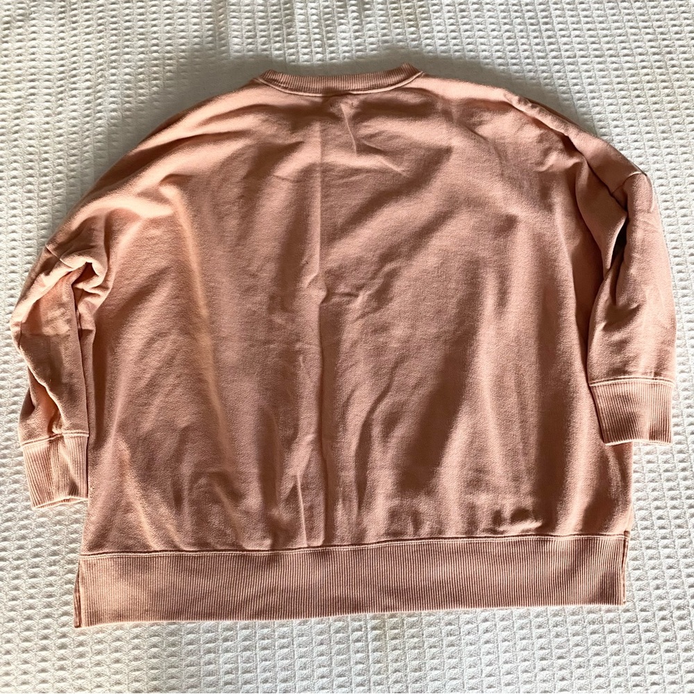 aerie Oversized Crewneck Sweatshirt in Dusty Pink - Picture 13 of 13